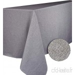 Calitex BROME Nappe rectangulaire Polyester Gris 150x350 - B075MDQL3X